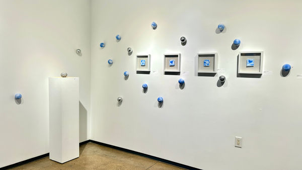 Ariel Davis, Cloudy Sky Oranges & Reflection Oranges Installation , 2025