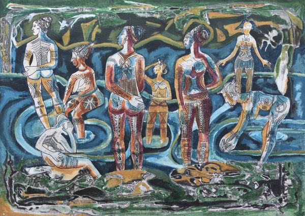 Bruce Onobrakpeya, Emete Ayuvbi (study), 1972/2008