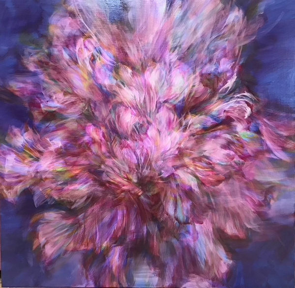 Noriko KURAFUJI 倉藤 紀子, Waltz of Flowers (blue_130), 2021