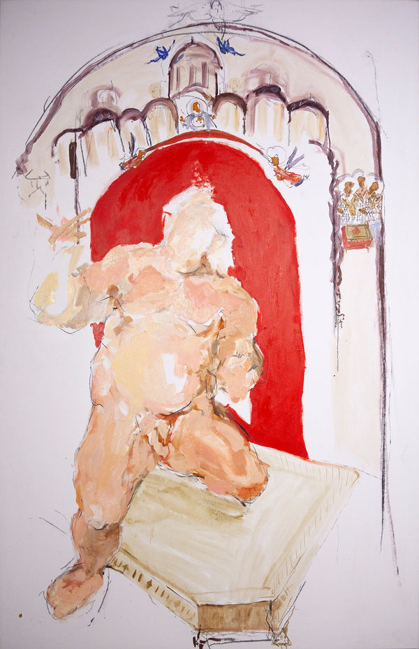 Olga Stein, Body 1 in the temple, 2023