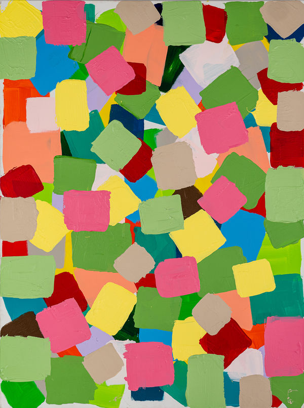 Abstract acrylic painting by artist Emilio DiIorio