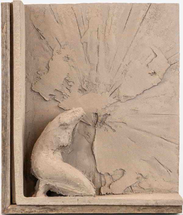 Ceramic figurative relief by sculptor Emilio DiIorio