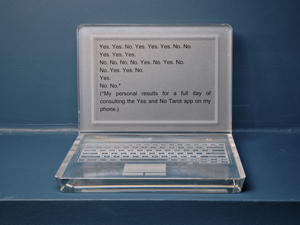 Sarah Abu Abdallah Yes. No., 2026 Crystal sculpture 19.3 x 24 x 17 cm Variations of 3 + 1AP #(2/3)