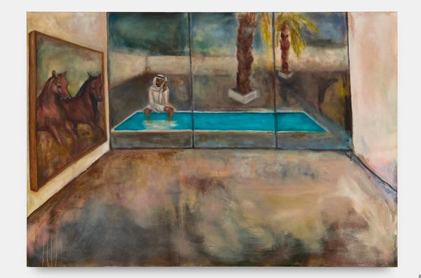 Lulua Alyahya Untitled, 2024 Oil on canvas 110 x 160 x 4 cm