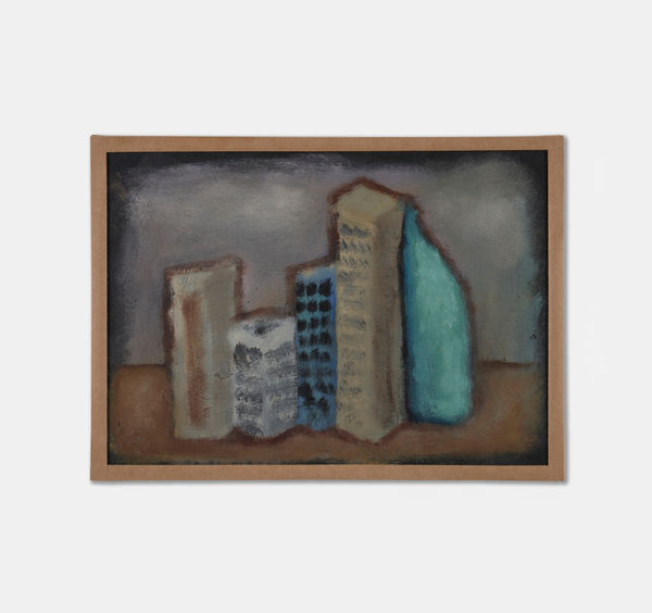 Lulua Alyahya Skyscrapers, 2023 Oil on paper 16 x 22 x .5 cm