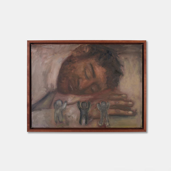 Lulua Alyahya Untitled, 2022 Oil on canvas 30.0 x 40.0 cm Framed dimensions: 35 x 43.5 x 5 cm