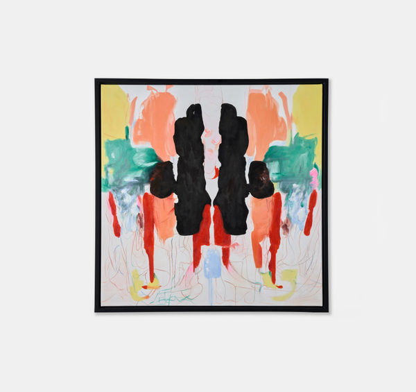 Addie Wagenknecht Activities of Daily Living , 2023 Intelligent banknote neutralisation system in UV and oil based paint Unframed 100 x 100 cm Framed 106 x 106 x 3.5 cm