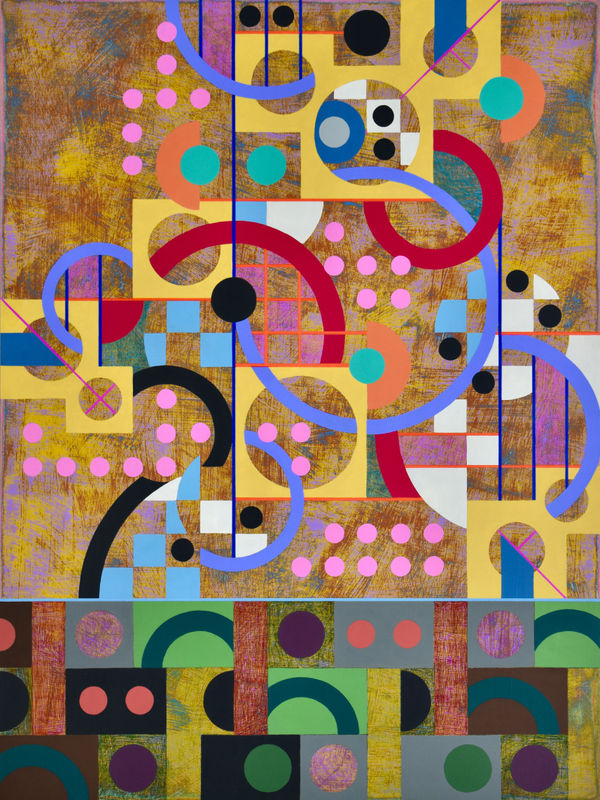 Christa Stephens Dream Catcher, 2021 acrylic & colored pencil on panel 19 1/2 x 25 1/2 x 2 1/2 in 49.5 x 64.8 x 6.3 cm