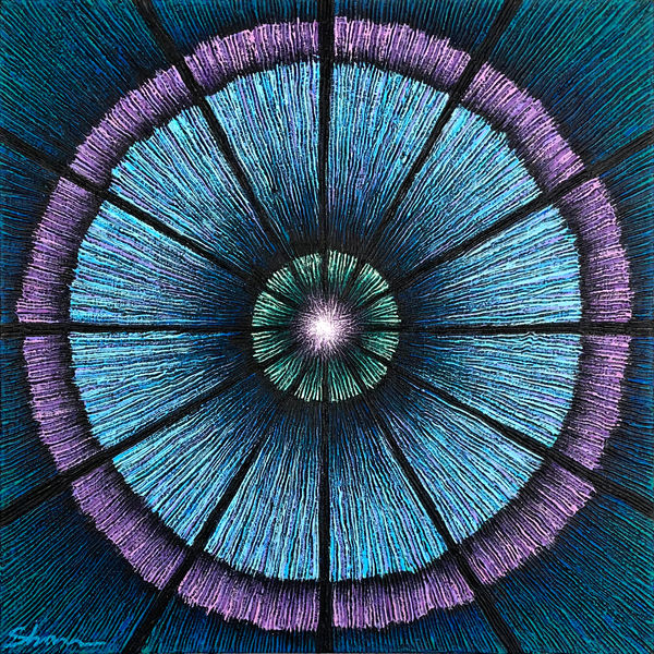 Shan Ogdemli, Particle Collision Blue, 2025