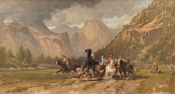 James D. Smillie, The Yosemite Valley No. 1 (sketch), 1871