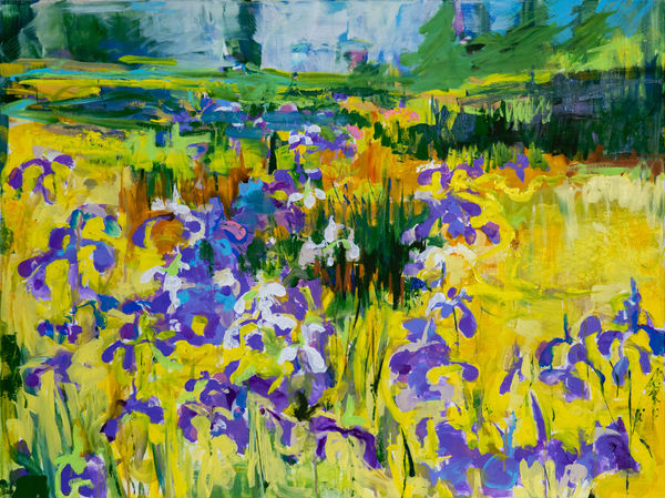 Peter Rudolph, Blue Flags, 2022