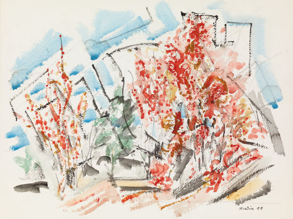 John Marin, Maples in Autumn Foliage, 1949