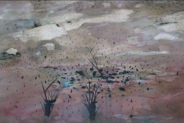 Abdel Wahab Abdel Mohsen Untitled, 2021 Mixed Media 55 x 75 21 13/20 x 29 53/100