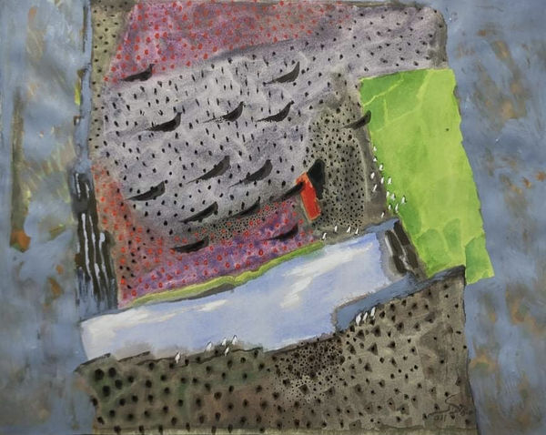 Abdel Wahab Abdel Mohsen Untitled, 2021 Mixed Media 86 x 113 33 43/50 x 44 49/100