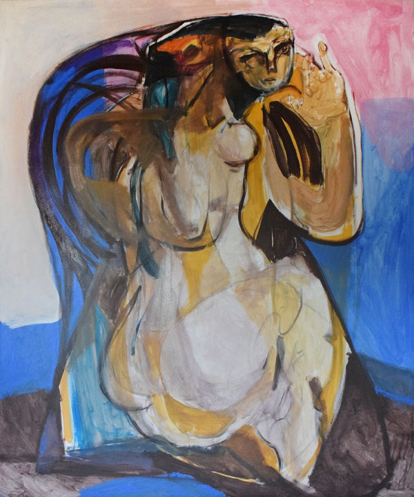 Mostafa Sleem Acrylic on Canvas 150 x 125 cm 59 1/8 x 49 1/4 in