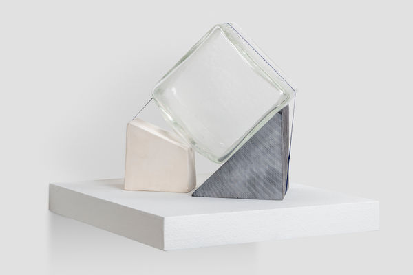 Alice Cattaneo Untitled, 2019 Murano glass, slate, ceramics, cotton thread