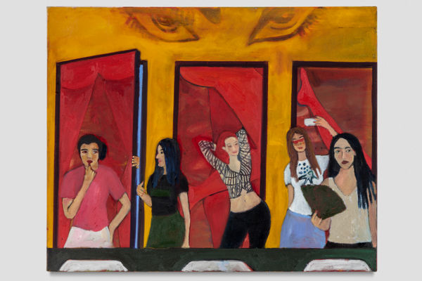 Simone Kennedy Doig The Ladies Room (Study), 2018 Oil on canvas