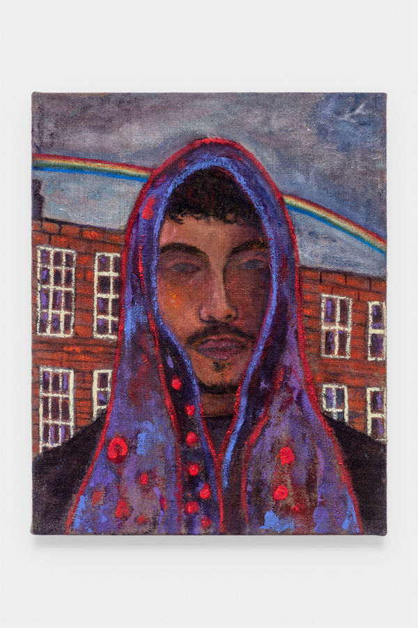 Simone Kennedy Doig Under the Rainbow, 2022 Oil on Burlap