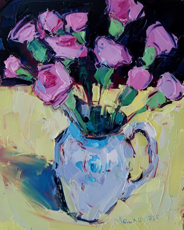 Jennifer Mackenzie, Carnations on Yellow