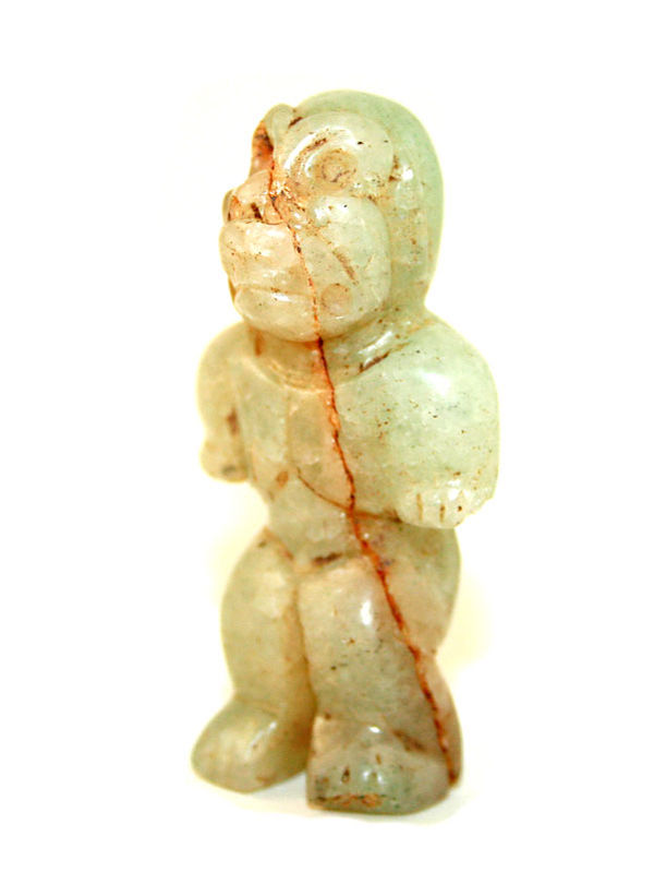 Olmec Pale Green Stone Figure