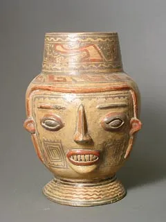 Pre-Columbian Art / Terracotta Trophy Head