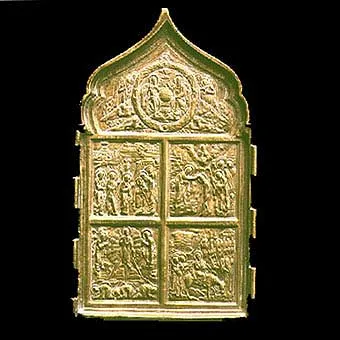 Section of a Brass Traveling Icon