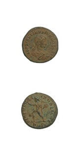 Bronze Follis of Constantine II Struck While Caesar