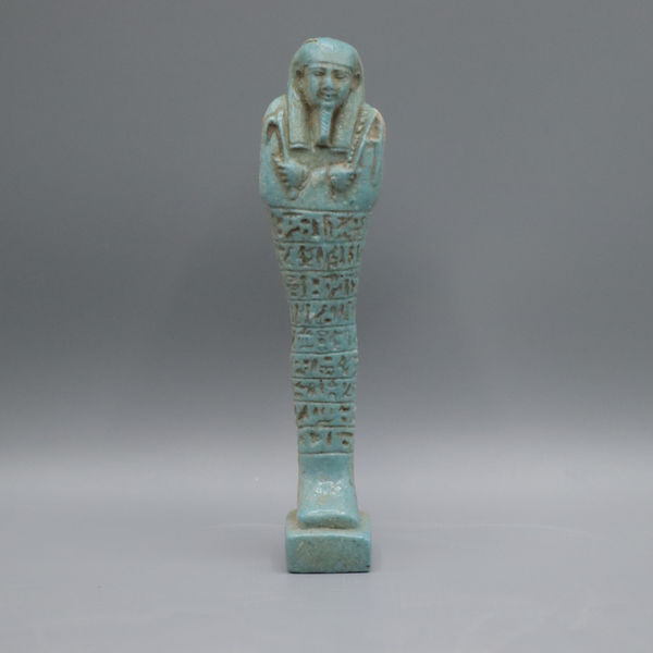 Egyptian Faience Ushabti of the 26th Dynasty