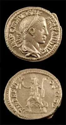 Roman Silver Denarius of Emperor Severus Alexander