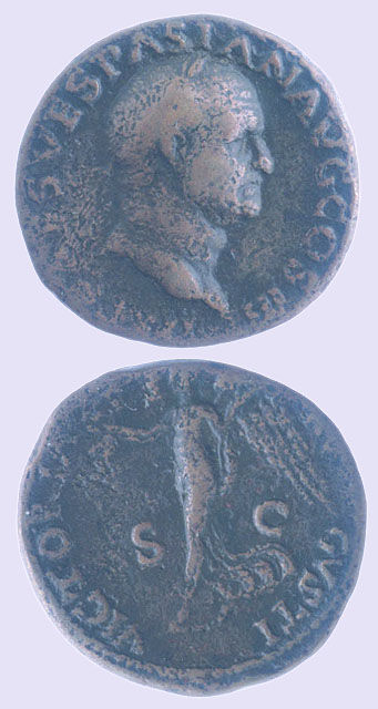Bronze Coin of Emperor Vespasian