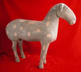 Han Terracotta Sculpture of a Goat