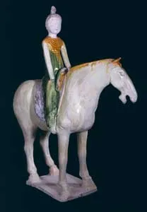 Tang Sancai-Glazed Horse and Female Rider