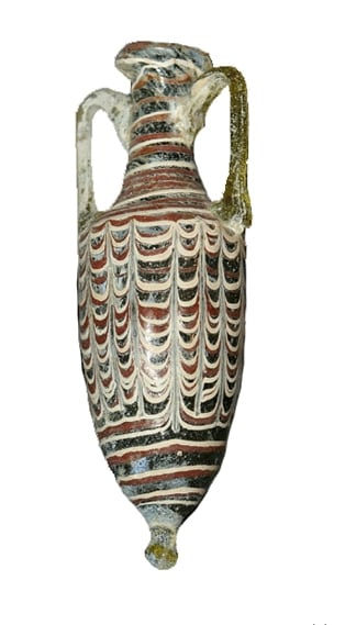 Sand-Core Formed Glass Amphoriskos