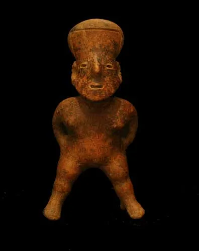 San Sebastián Style Nayarit Terracotta Sculpture of a Seated Woman