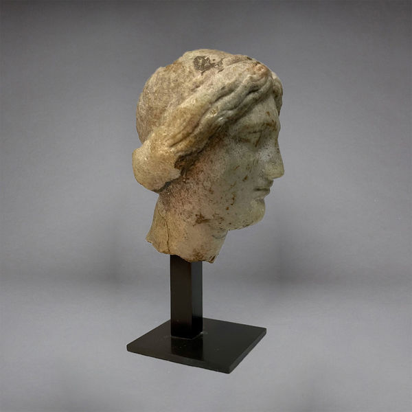 Graeco-Roman Marble Head of Aphrodite Anadyomene
