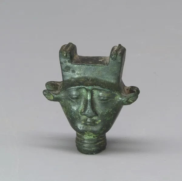 Bronze Sistrum Handle Top