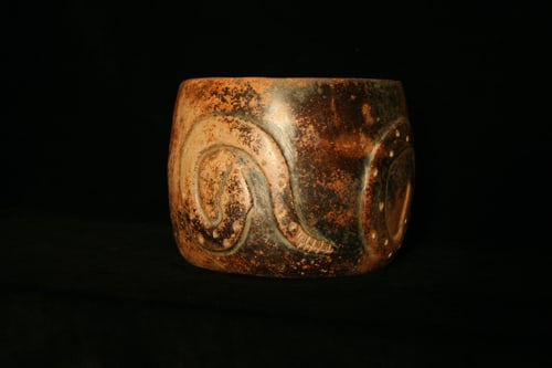 Colima Terracotta Vessel with Snakes