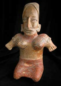 Ameca-Ezatlán Style Jalisco Terracotta Sculpture of a Seated Woman