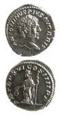 Silver Denarius of Emperor Caracalla