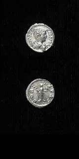 Silver Denarius of Geta Struck While Caesar