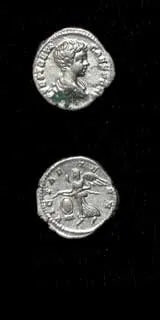 Silver Denarius of Geta Struck While Caesar