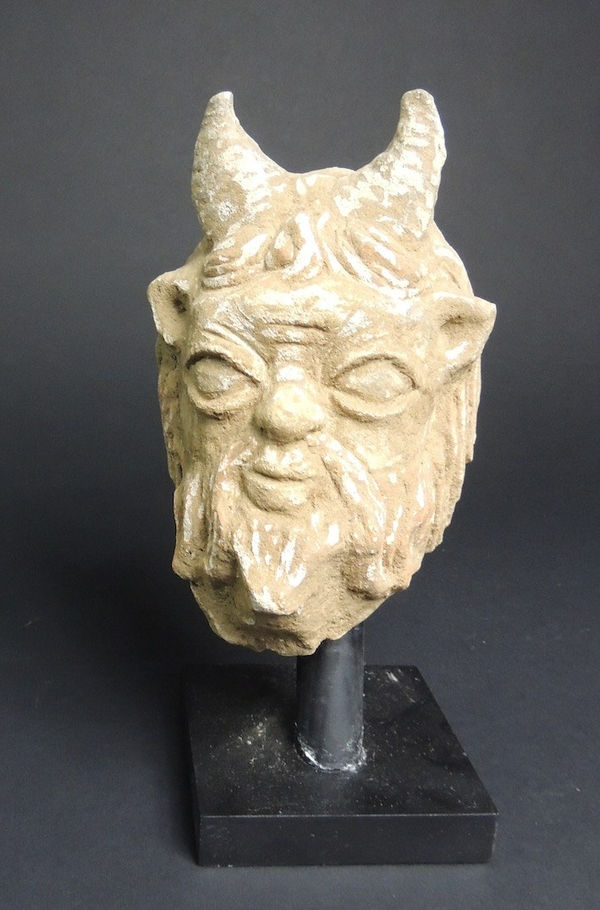 Terracotta head of the god Pan