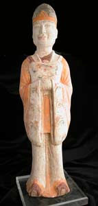 Tang Polychrome Sculpture of an Attendant