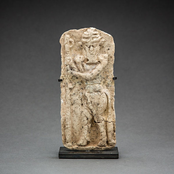 Old Babylonian Moulded Plaque with Standing Bull Man
