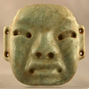 Olmec Jade Maskette Pendant