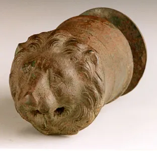 Roman Sculpture of a Lion Head