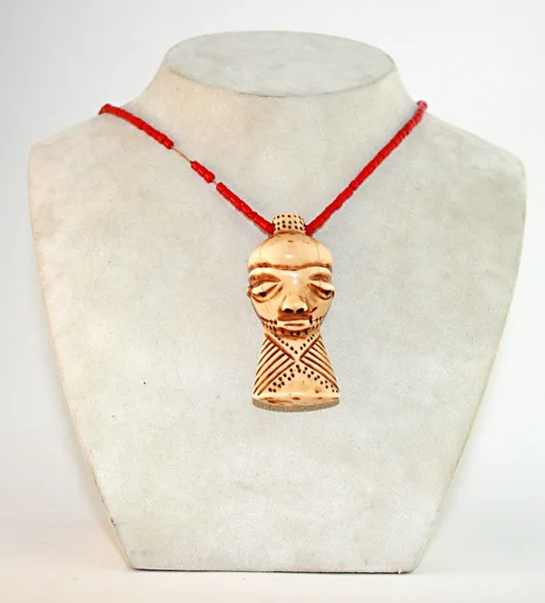 Pende Ivory Ikhoko Mask Pendant