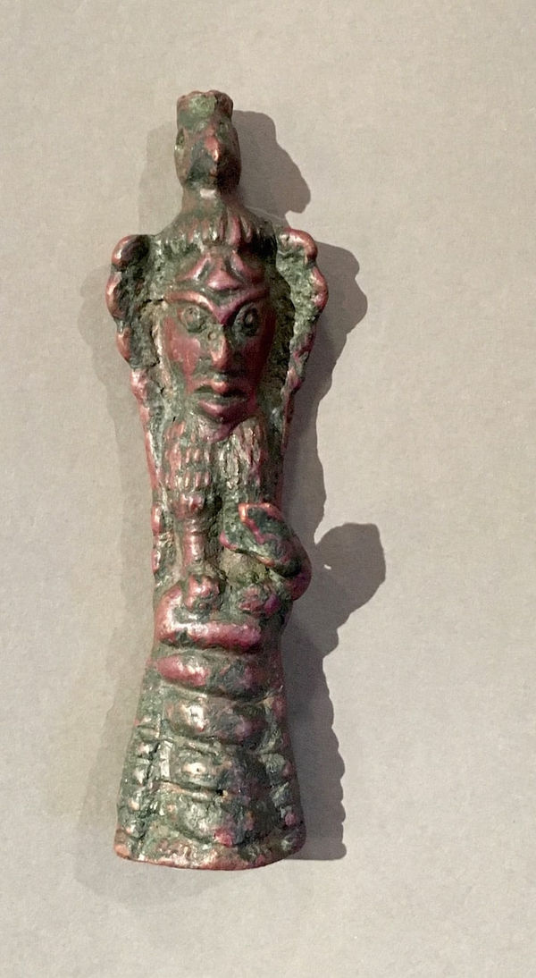 Elamite Bronze anthropomorphic figurine