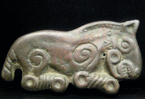 Small Bronze Plaque of a Horse