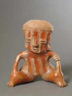 Chinesco Style (Type D) Nayarit Terracotta Seated Figure
